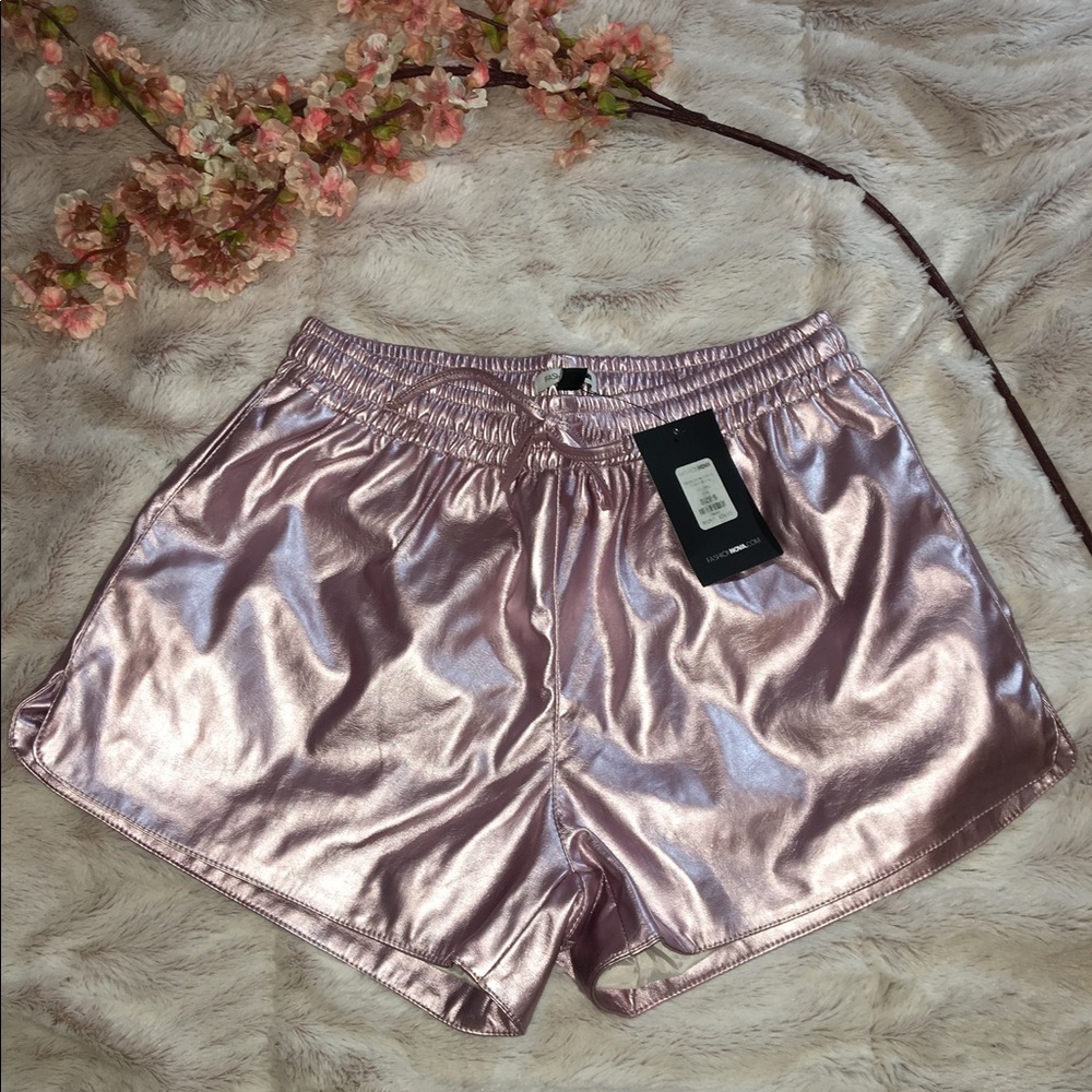 Fashion Nova Metallica Shorts